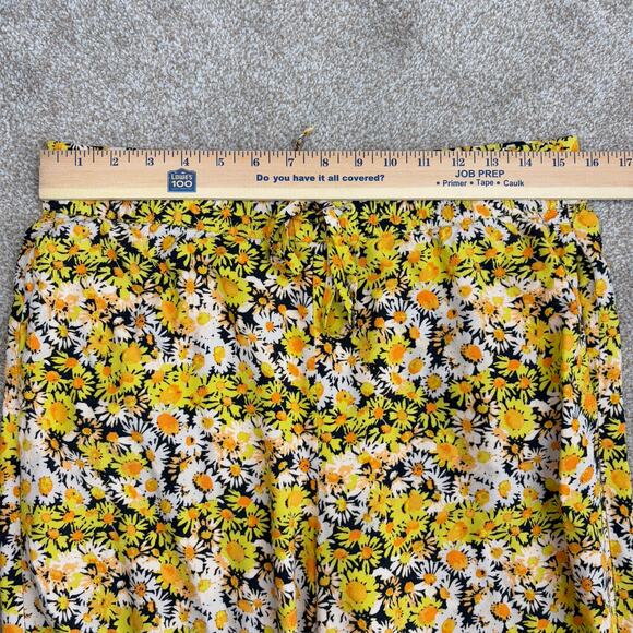 UO Urban Outfitters Carmen Pull On Floral Printed Pant Womens Size L Boho Spring - Picture 10 of 12
